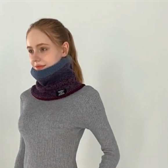 Last2⭐Knitted wool scarf ring - Picture 3 of 8